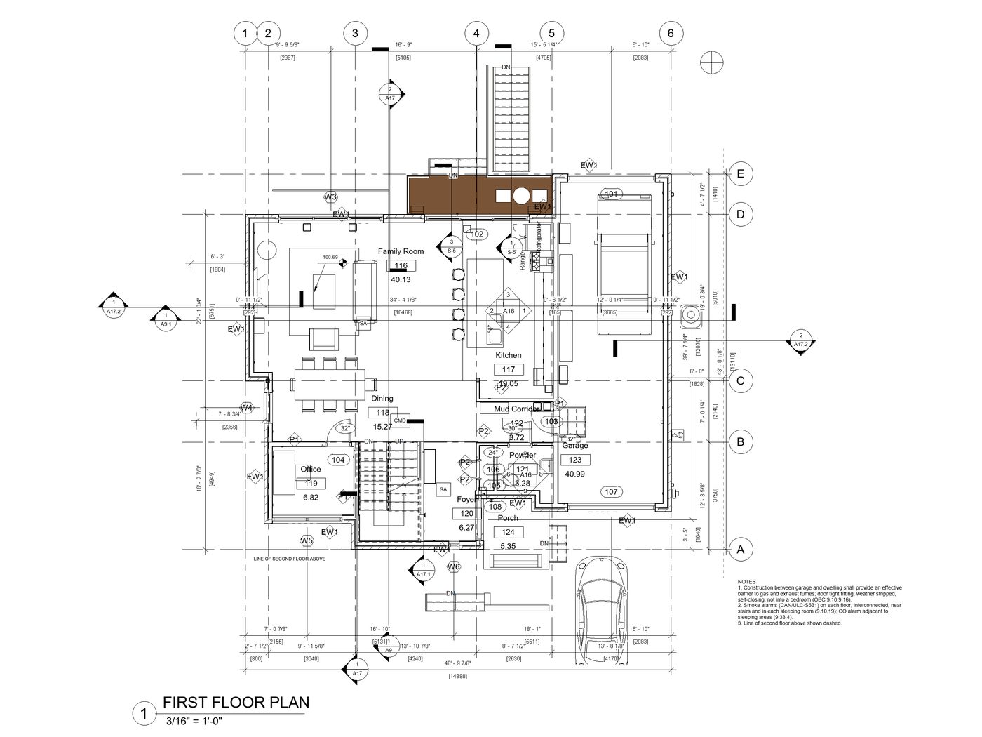 Sheet A2, first floor plan